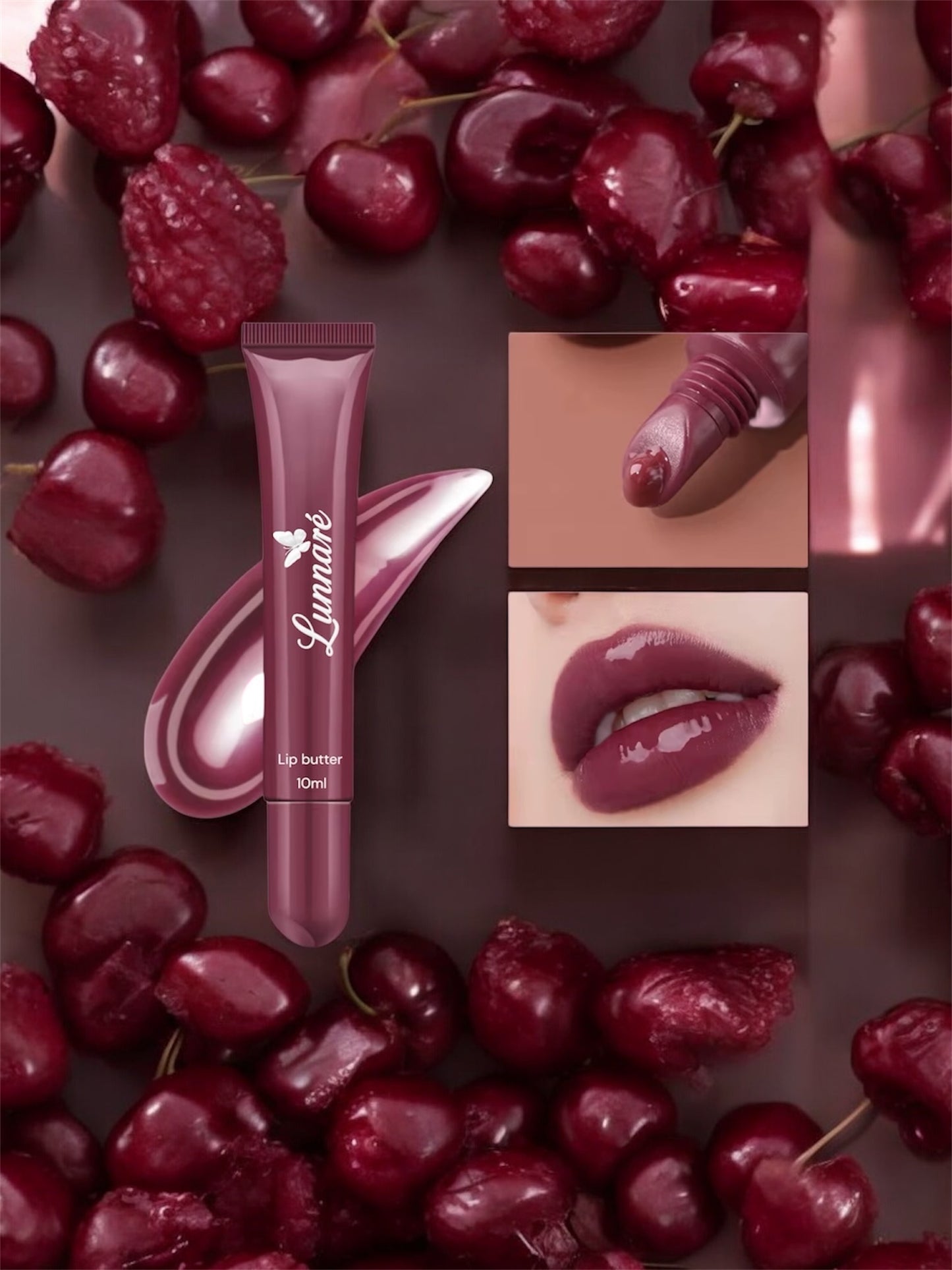 Cherry lip butter