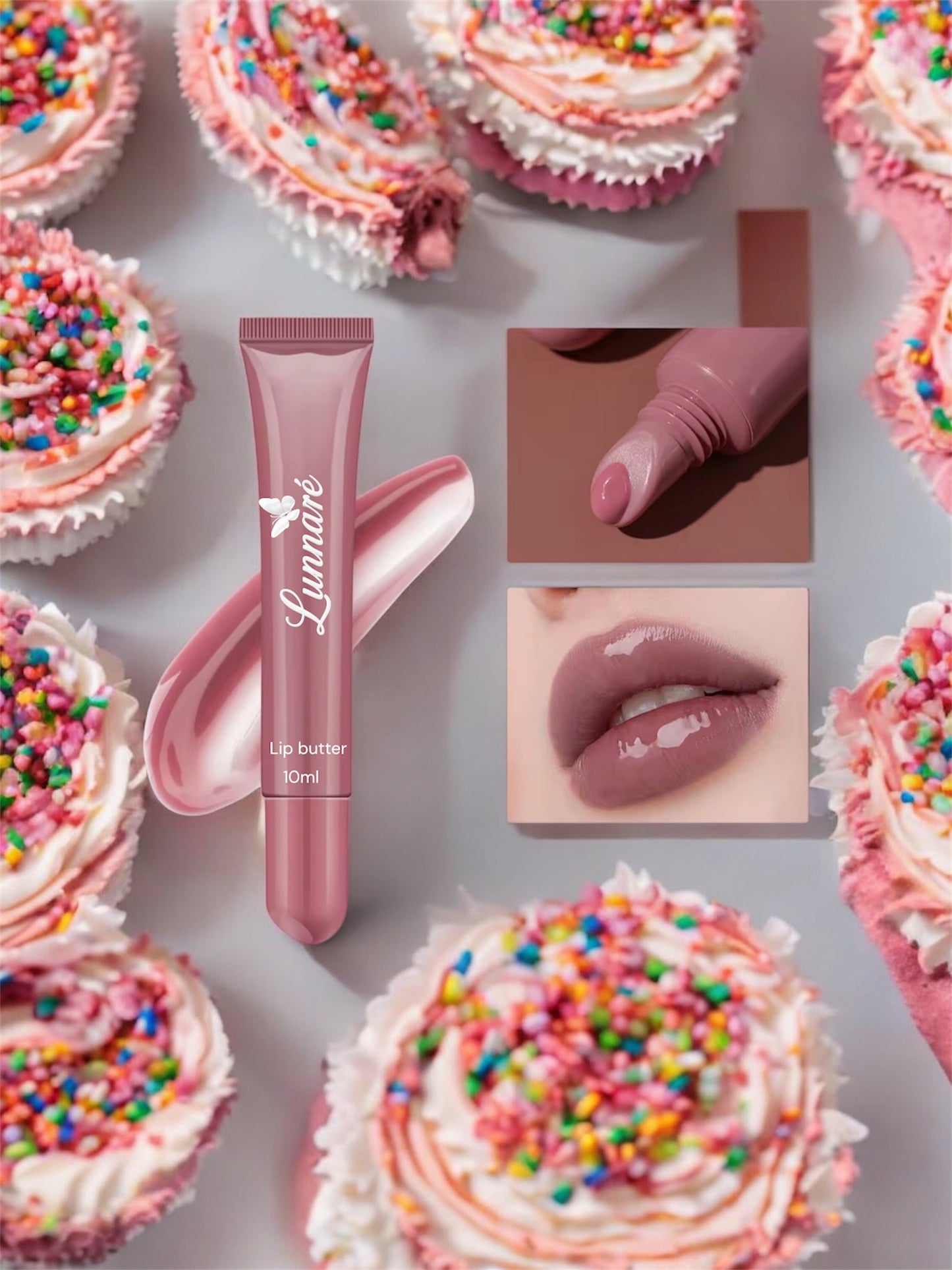 Birthday cake lip butter